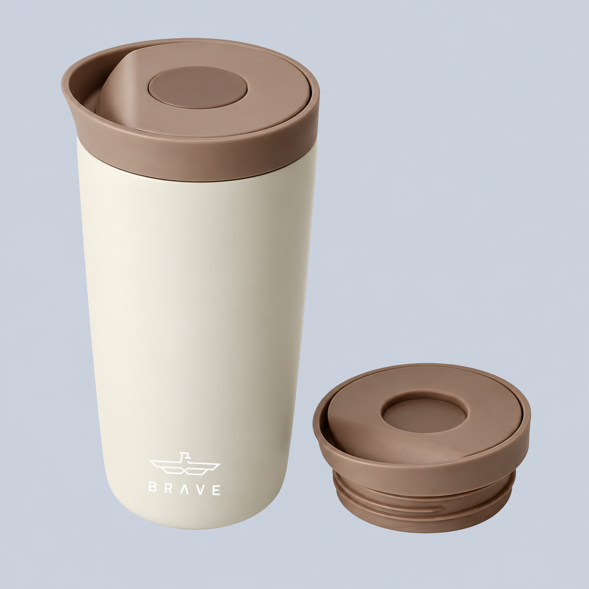 Brave TempGuard Travel Mug 500ml Stainless Steel Insulated Coffee Cup - Purple