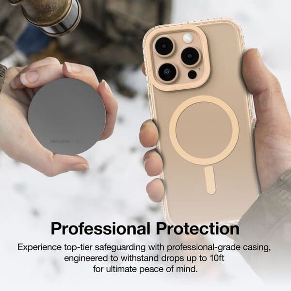 AmazingThing iPhone 16 PRO 6 3 OMNI MAGSAFE DROP PROOF CASE -Rose Gold