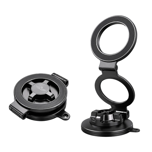 BRAVE BHL-62 Magnetic Vacuum Suction Car Mount Foldable Stand - Black