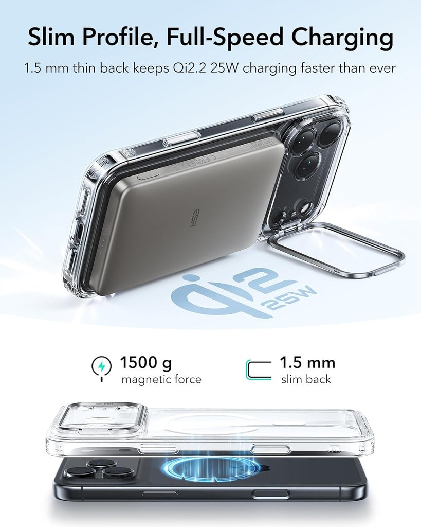 ESR iPhone 17 Pro HaloLock Classic Hybrid Magnetic Case - Clear Black additional product