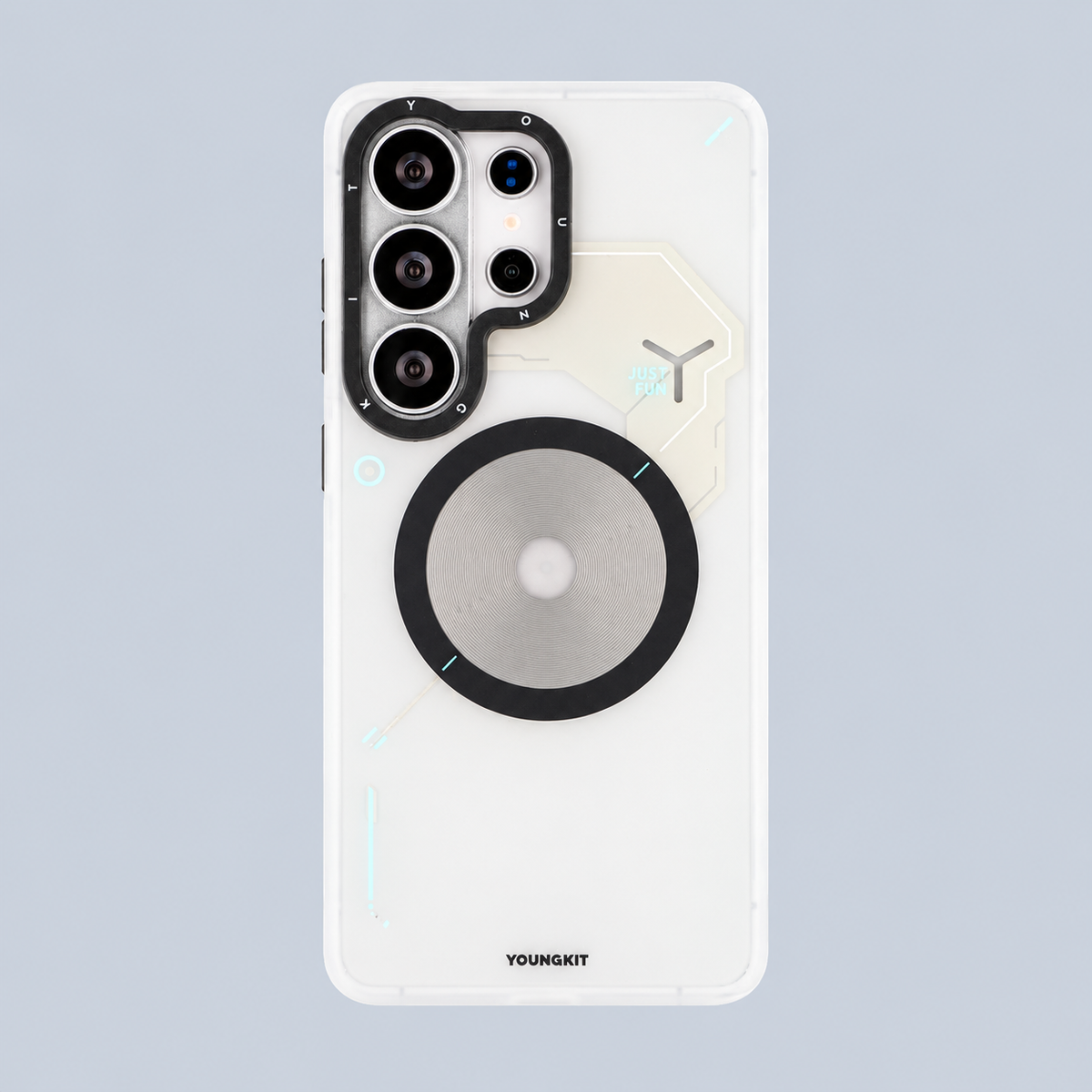 Youngkit  Samsung Galaxy S26 Ultra Magnetic Case Unique Disc Design TPU + PC Phone Case