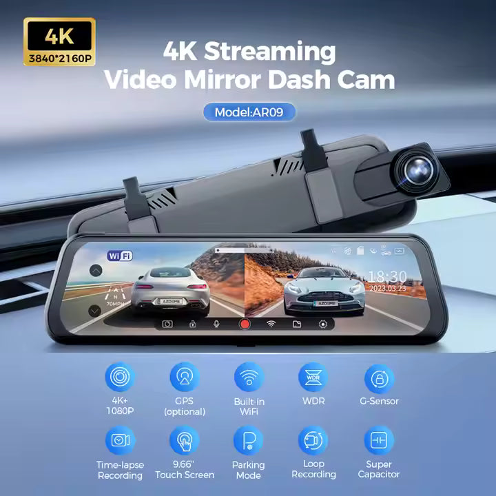 AZDOME AR09 Dash cam 4K Mirror Dashcam product photo