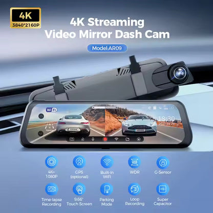 AZDOME AR09 Dash cam 4K Mirror Dashcam product photo