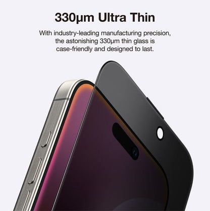AmazingThing iPhone 16 PRO MAX 6 9 2 75D FULLY COVERED DUST FILTER TITAN PRIVACY