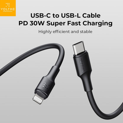 Voltme Powerlink EDC Series Type-C To Lightning Cable 2M - Black product photo
