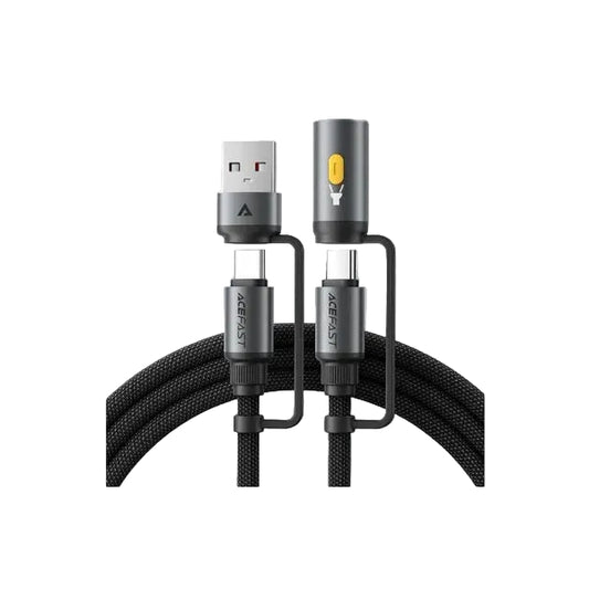 Acefast Charging Data Cable J5 USB-C to USB-A LED light 1 2M product photo