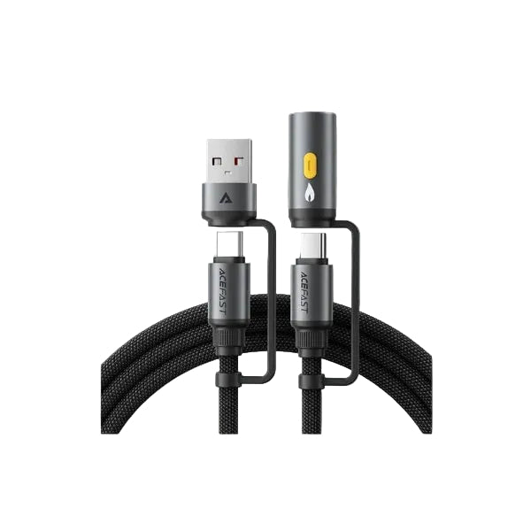 Acefast Charging Data Cable J6 USB-C to USB-A cigarette lighter 1 2M product photo