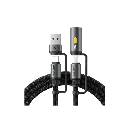 Acefast Charging Data Cable J6 USB-C to USB-A cigarette lighter 1 2M product photo