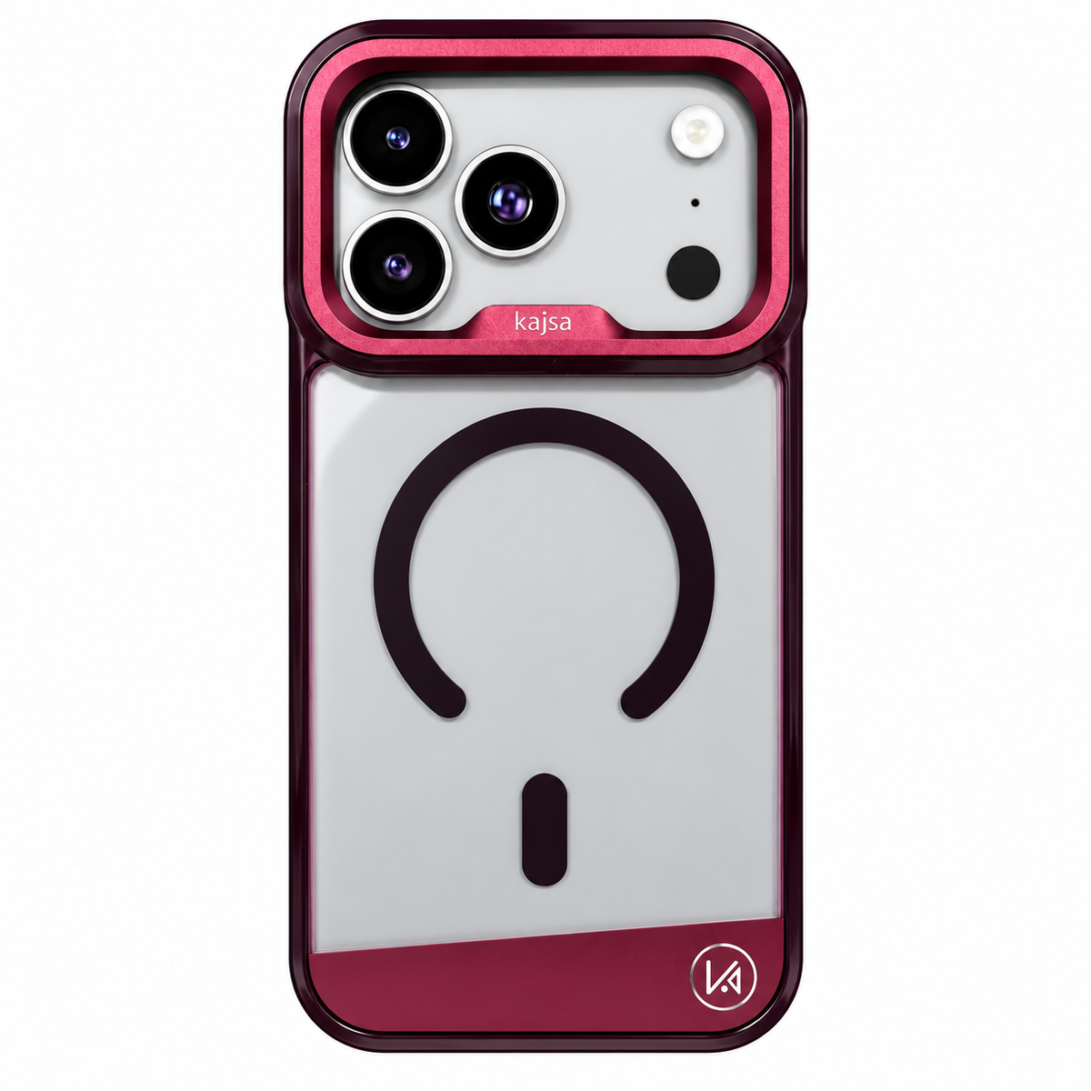 Kajsa iPhone 18 / 17 Pro Max Faux Leather Trans-Shield Back Case - O Ring