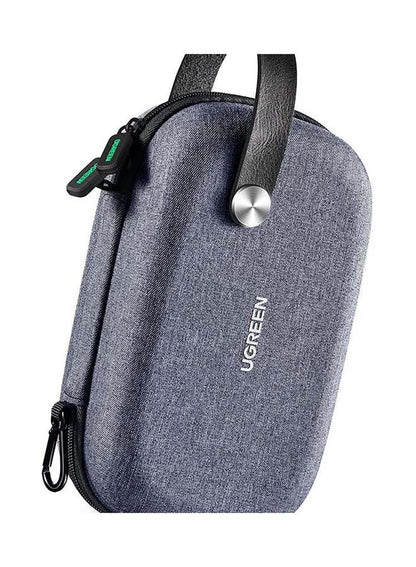 UGREEN Travel Carry Hard Case Cable Tidy Storage Box Pouch grey product photo