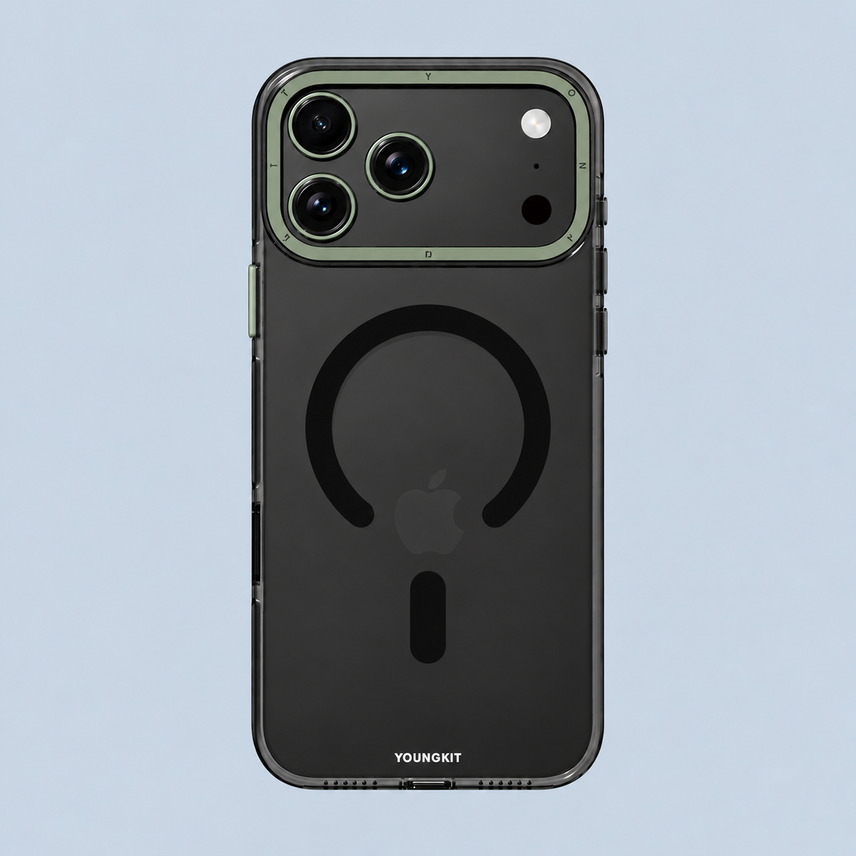 Youngkit iPhone 18 Pro Max / 17 Pro Max  Clear Series Magsafe Case- Black