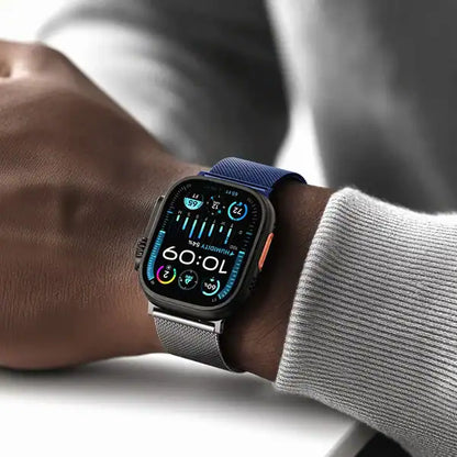AmazingThing Apple Watch Strap 46m Omni StyleFlip Band- Silver Black product image