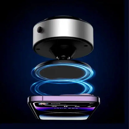 Automobile 360° Rotating Magnetic Vacuum Suction Mount Black product photo