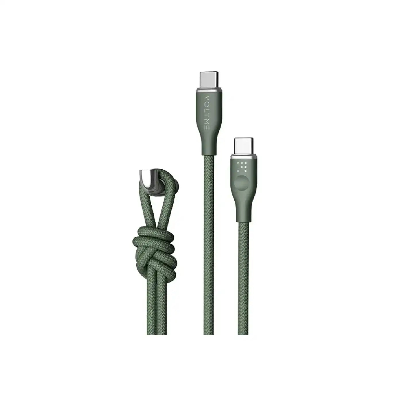 Voltme PowerLink RUGG USB-C to USB-C Cable – 100W – 1M – Green
