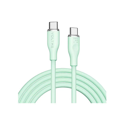 Voltme PowerLink MOSS USB-C to USB-C Cable – 100W – 1.8M – Mint Green