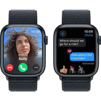 Apple Watch Series 9 45mm Midnight Aluminium Case with Midnight Sport Loop GPS
