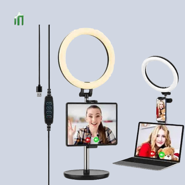 Yoozon 10 2 Inch Desktop Ring Light with Disc Stand WS-20019 product photo