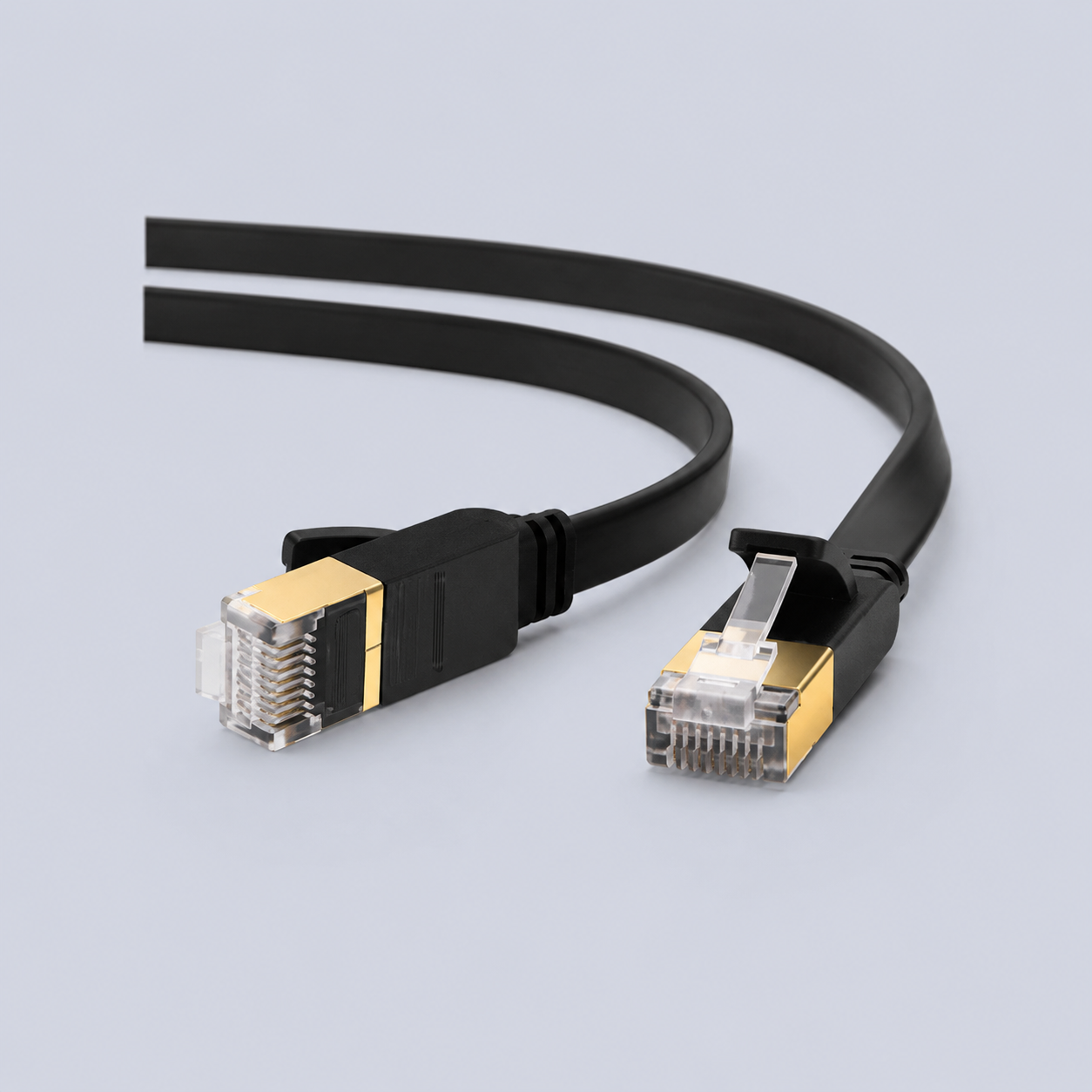 UGREEN Category 7 LAN cable, high speed, stable, flat, 3 meters long, 2.1 mm thick