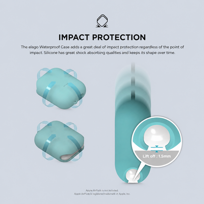 Elago Airpods Waterproof Case - Coral Blue