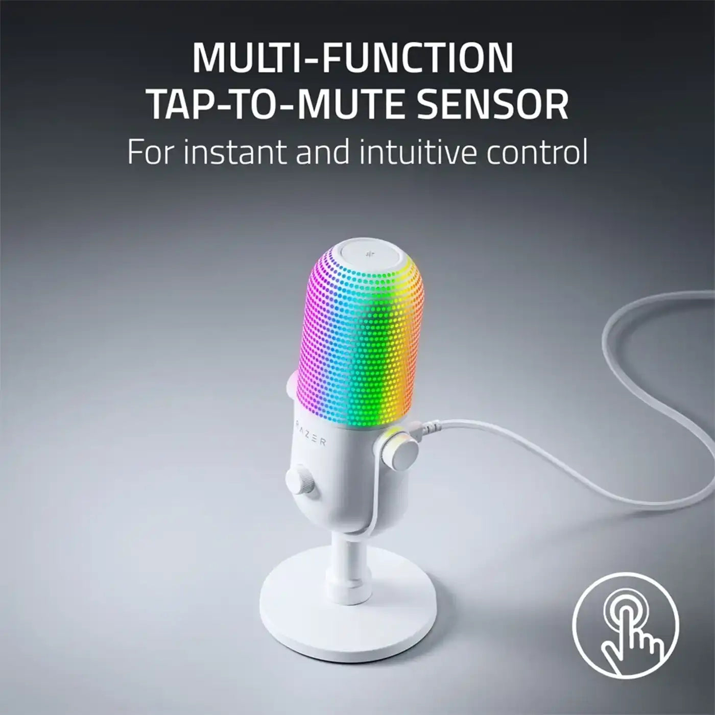 Razer Seiren V3 Chroma RGB USB Microphone Mic - White additional product image