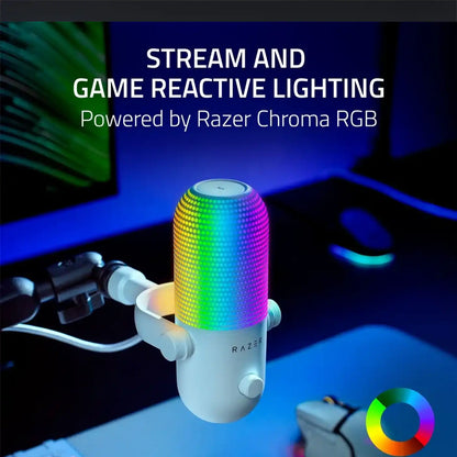 Razer Seiren V3 Chroma RGB USB Microphone Mic - White product image