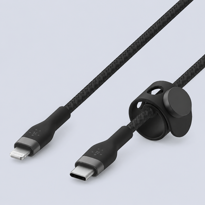 Belkin BoostCharge Pro Flex USB-C to Lightning Cable 1M - Black