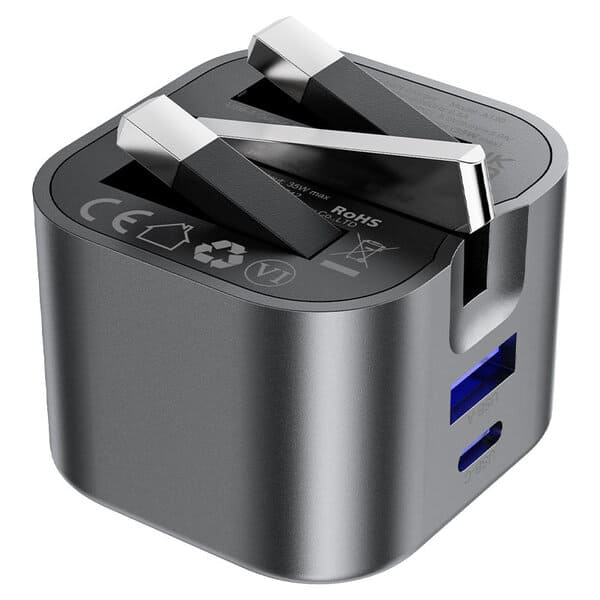 Acefast Fast Charge Wall Charger A120 PD35W GaN 1xUSB-C+1xUSB-A UK