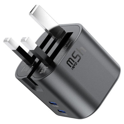Acefast Charge Wall Charger A121 PD45W GaN 2xUSB-C UK product photo