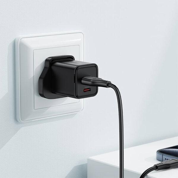 Acefast Charge Wall Charger A127 PD30W GaN 1xUSB-A+1xUSB-C UK additional product image