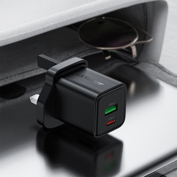 Acefast Charge Wall Charger A127 PD30W GaN 1xUSB-A+1xUSB-C UK product photo