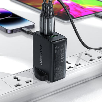 Acefast Wall Charger A44 PD65W GaN 2xUSB-C + USB-A UK product photo