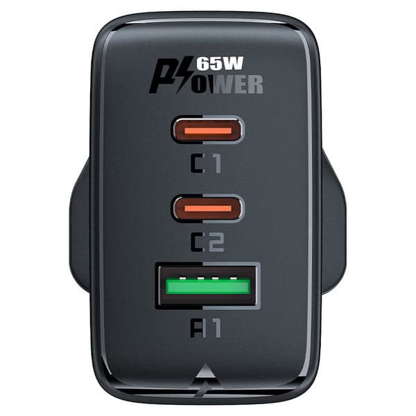 Acefast Wall Charger A44 PD65W GaN 2xUSB-C + USB-A UK additional product image