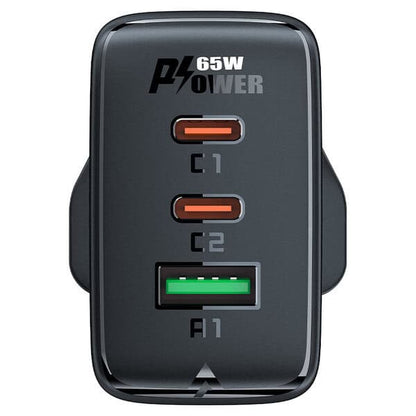 Acefast Wall Charger A44 PD65W GaN 2xUSB-C + USB-A UK additional product image