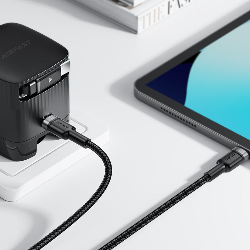 Acefast Charging Data Cable C22-03 USB-C to USB-C 60W product photo