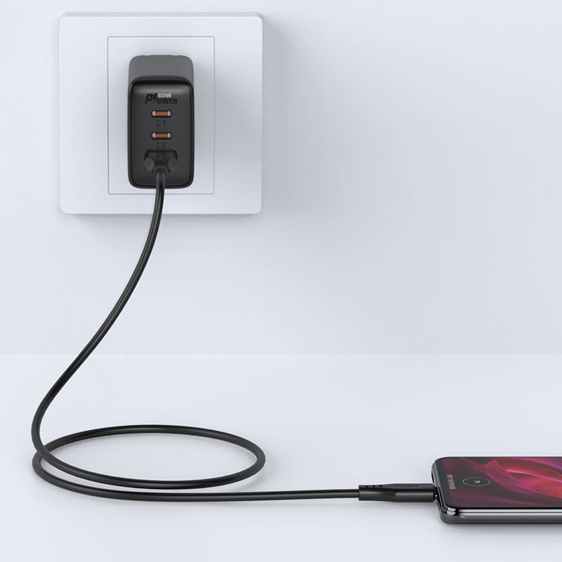 Acefast C3-09 USB-A To Micro-USB Tpe Charging Data Cable Black product image