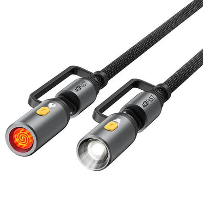 Acefast Charging Data Cable J4 USB-C LED light cigarette lighter product photo