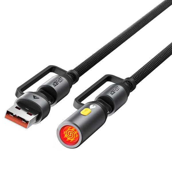 Acefast Charging Data Cable J6 USB-C to USB-A cigarette lighter 1 2M product photo