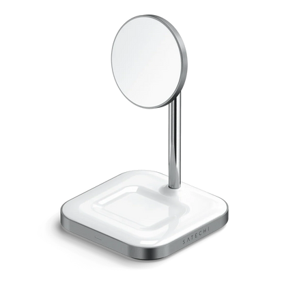 Satechi Aluminum 2-in-1 Magnetic Wireless Charging Stand side view