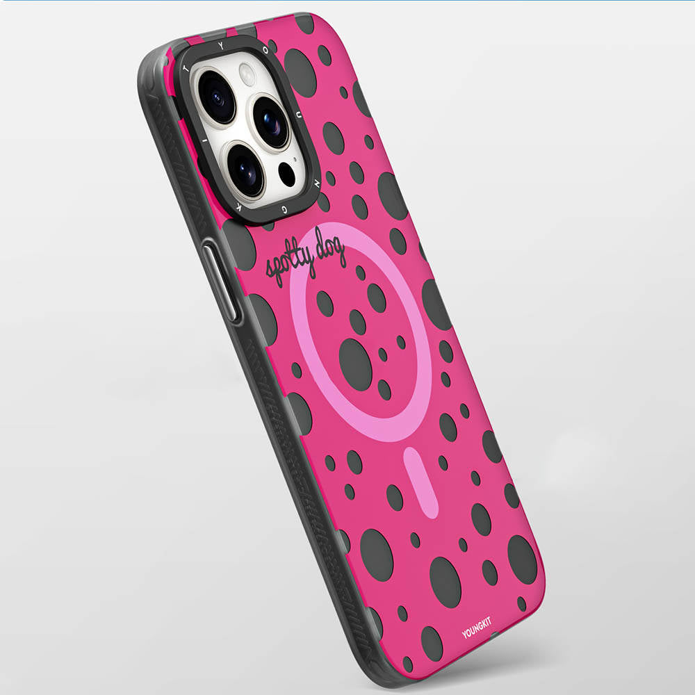 Youngkit Apple iPhone 13 Pro Max Polka Dot Pattern Series Case side view