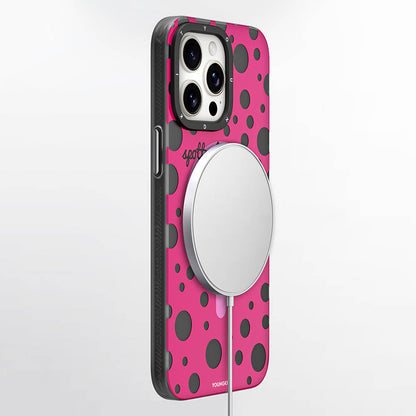 Youngkit Apple iPhone 13 Pro Max Polka Dot Pattern Series Case in-use view