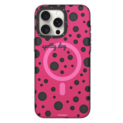Youngkit Apple iPhone 13 Pro Max Polka Dot Pattern Series Case back view