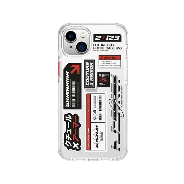 Skinarma iPhone 14 Plus Cover Clear Textured Air Cushion