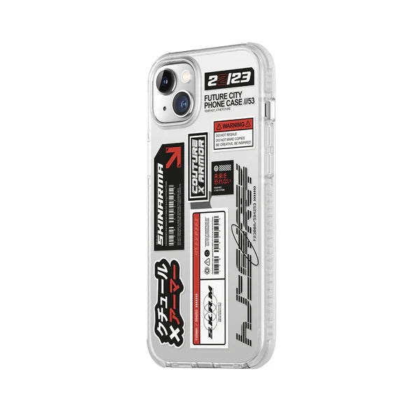 Skinarma iPhone 14 Plus Cover Clear Textured Air Cushion back view