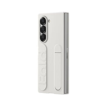 Samsung White Silicone Grip Case with Stand - for Samsung Galaxy Z Fold 6