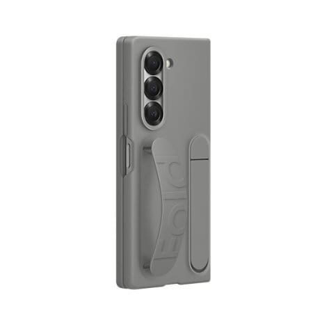 Samsung Grey Silicone Grip Case with Stand - for Samsung Galaxy Z Fold 6 product photo