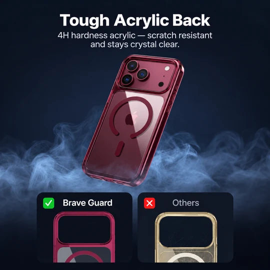 Brave Guard iPhone 18 Pro Max Protective Case with MagSafe - Burgundy