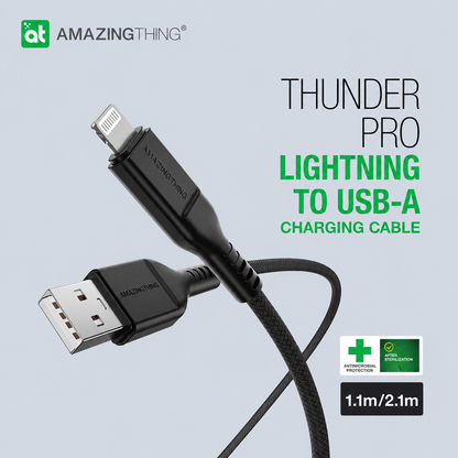 AmazingThing Thunder Pro USB-A To Lightning 3.2A 2.1M Cable