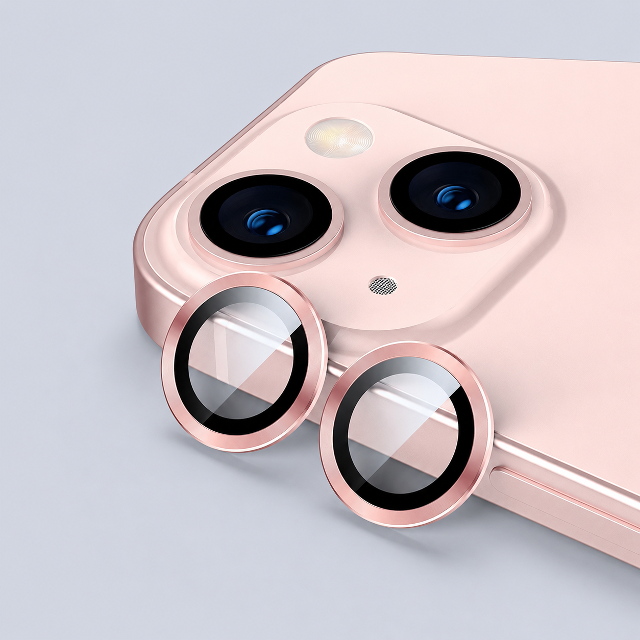 Green Lion Camera Lens for iPhone 13 Mini - pink product photo