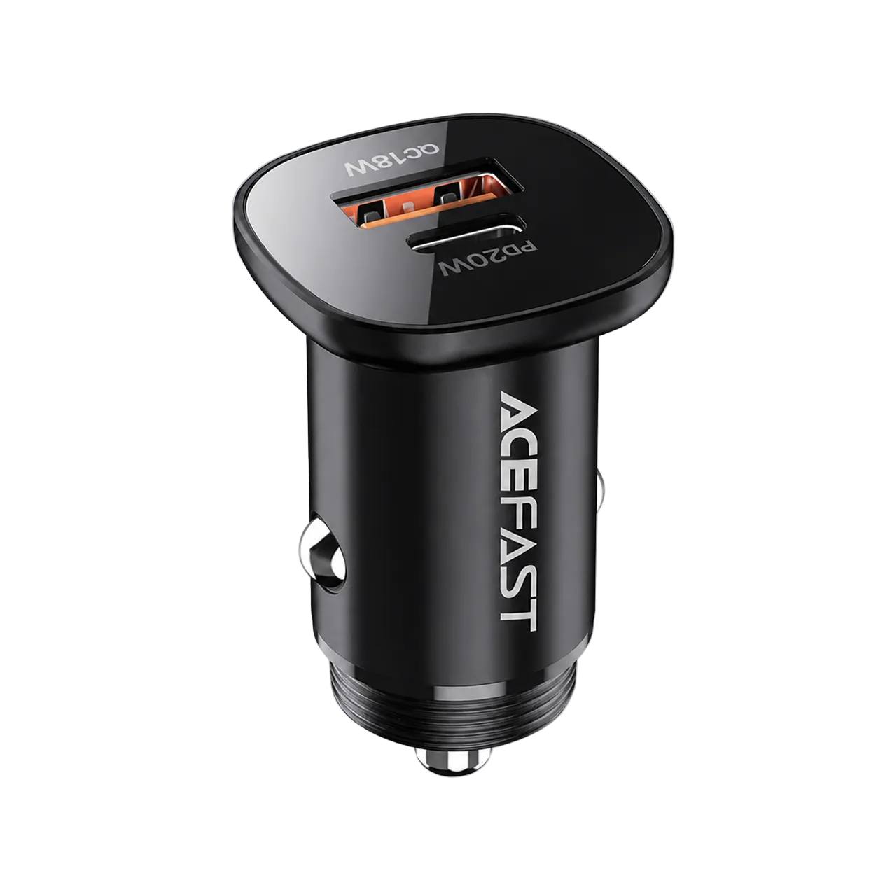 Acefast B1 mini 38W(USB-C+USB-A) dual-port metal car charger