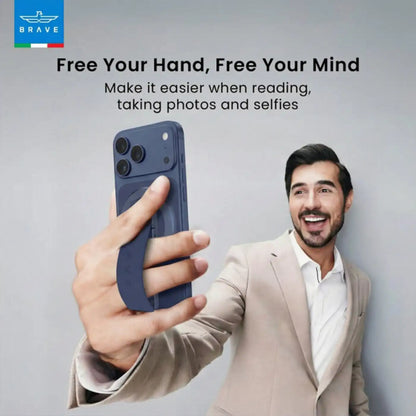 BRAVE MagGrip 3-in-1 Magnetic Phone Grip & Kickstand -Blue product image